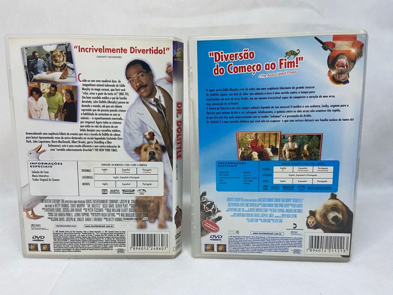 DVDs Filme Kit Doutor Dolittle 1 e 2 Eddie Murphy - Foto 4