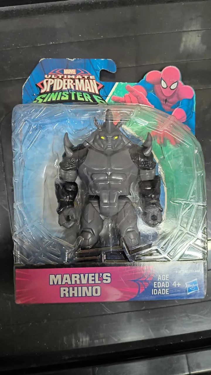 RHINO PEG 28cmシルバー ８本セット Rhino - Marvel - Hasbro - Importado - Homem Aranha - Lacrado