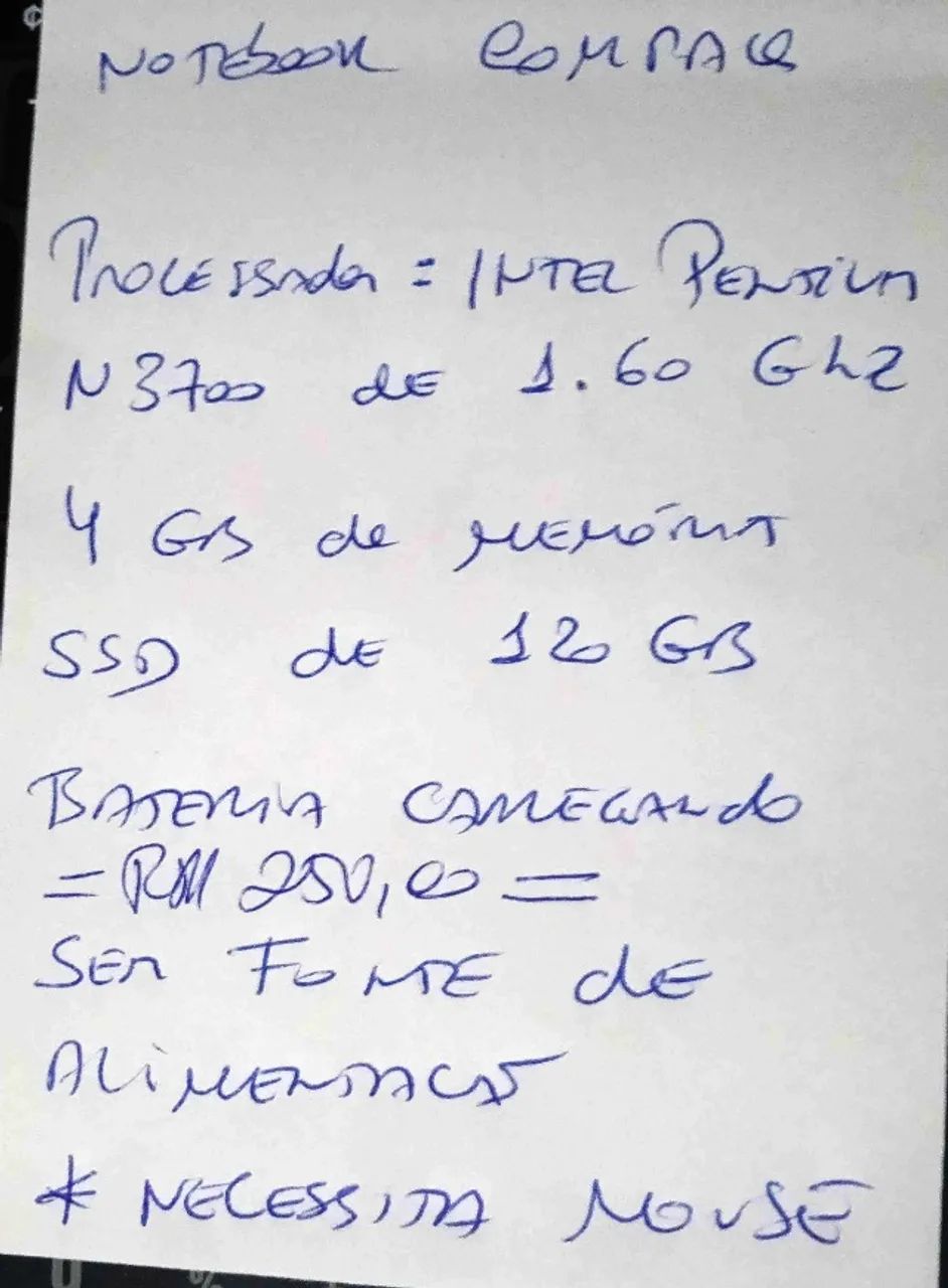 NOTEBOOK PENTIUM N3700 - LER A DESCRIÇÃO - Foto 2