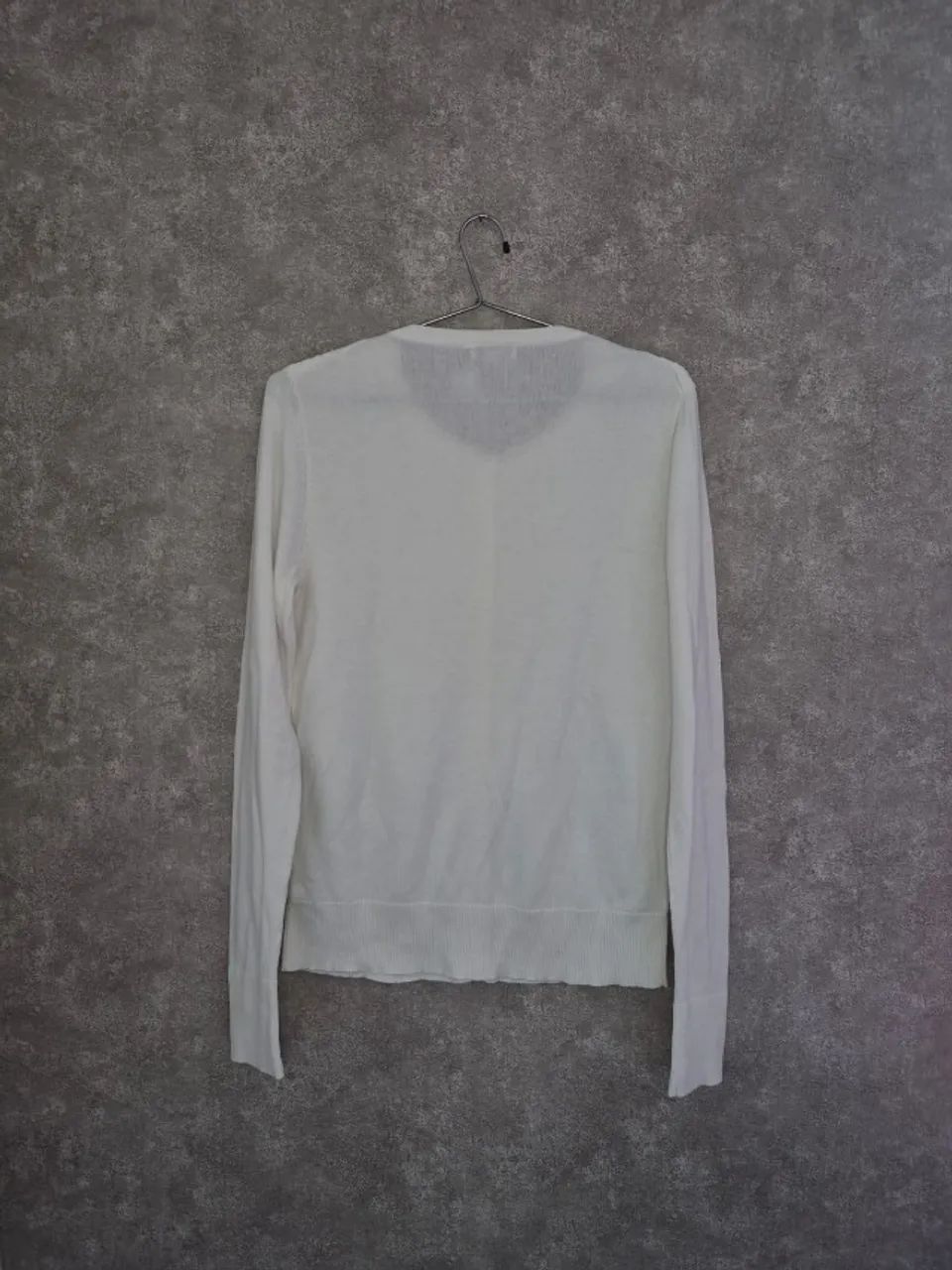 Cardigan Branco Rendado Feminino Tamanho M - Foto 2