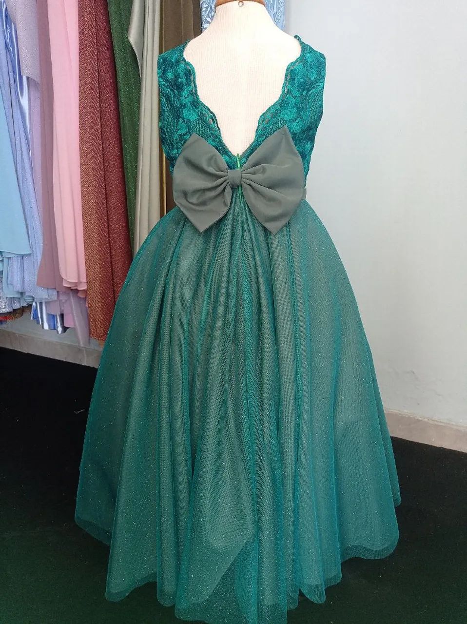 Vestido verde infantil  - Foto 2
