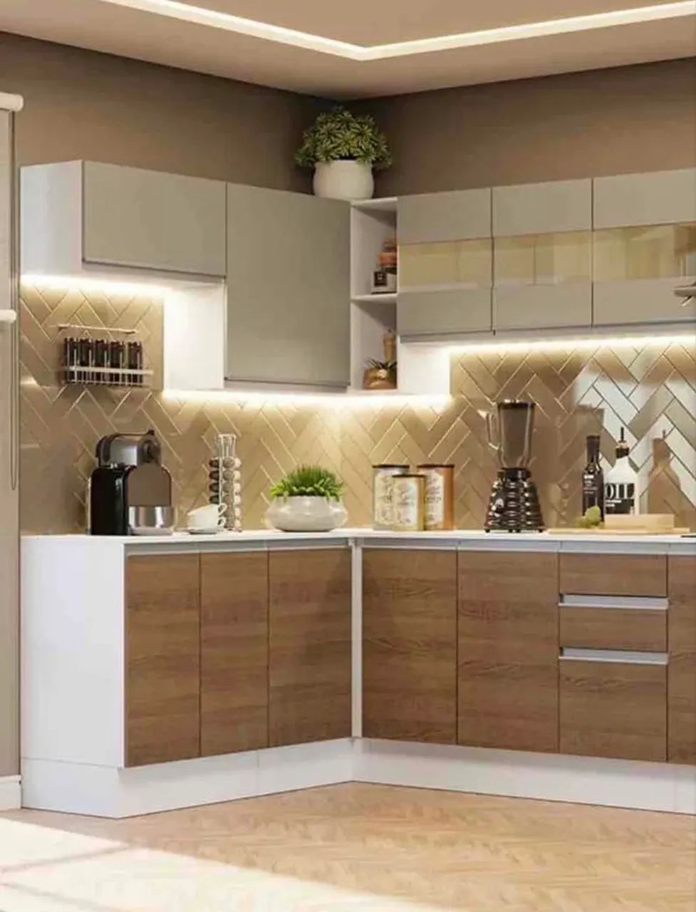 Cozinha completa armários e pia tramontina