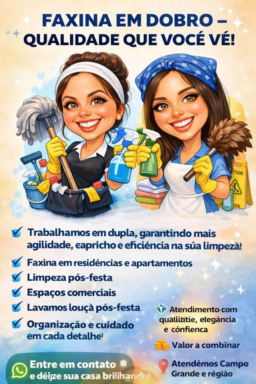 Faxina em dobro