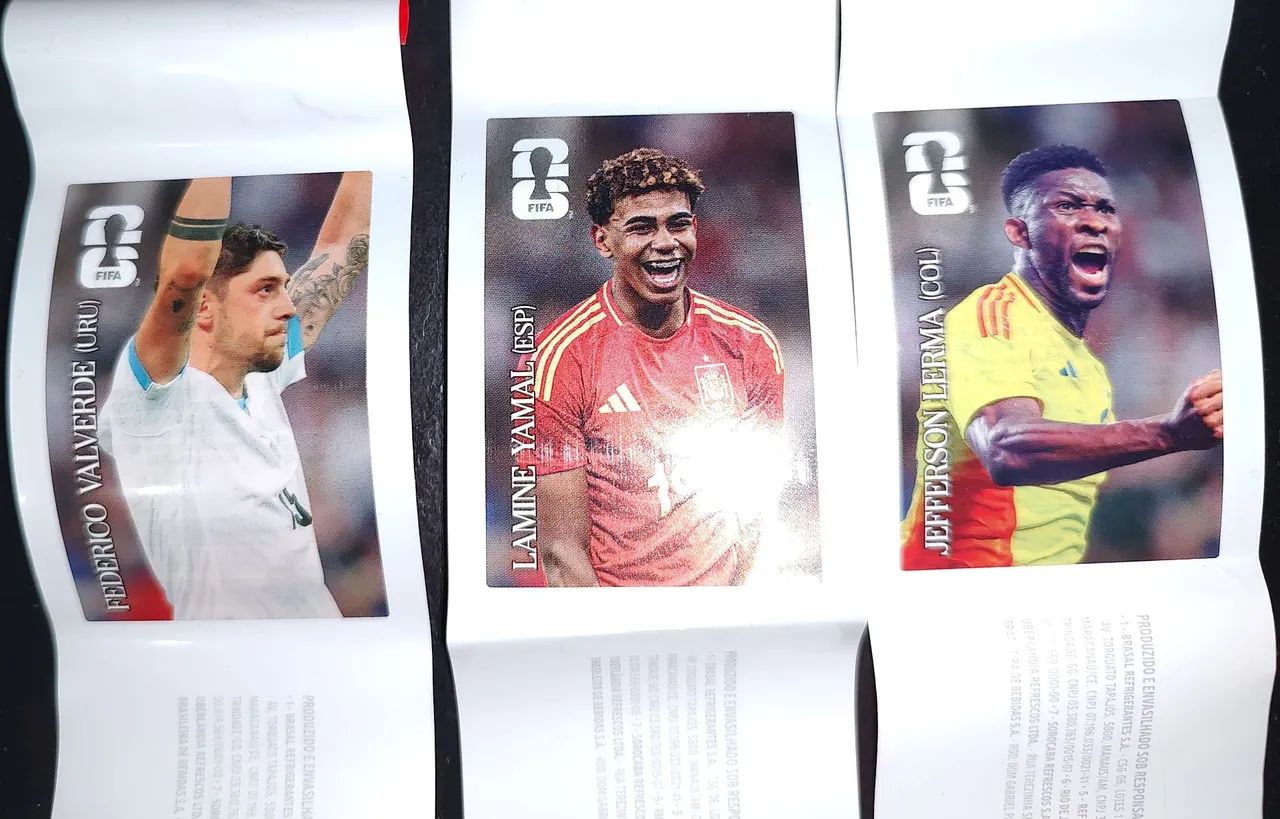 3 figurinhas copa 2026 coca cola