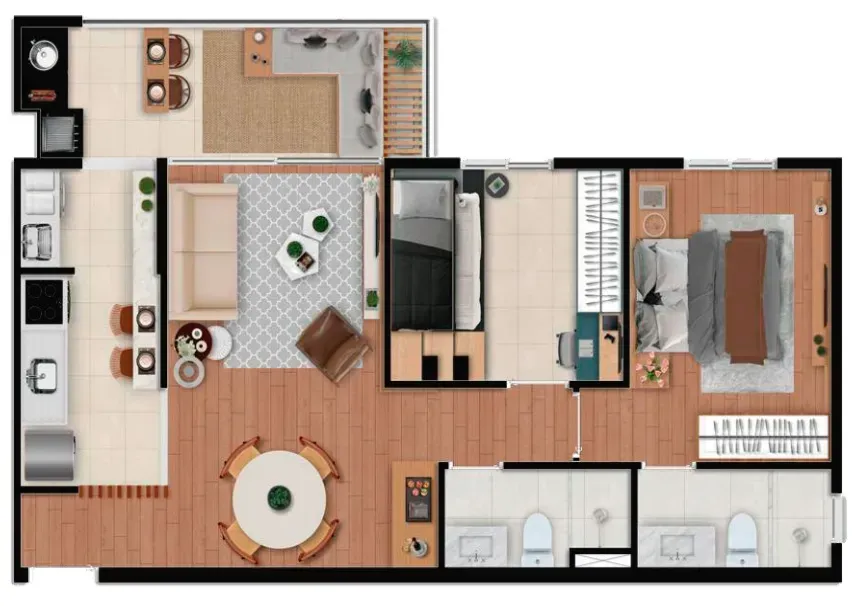 PLANTA 62m²