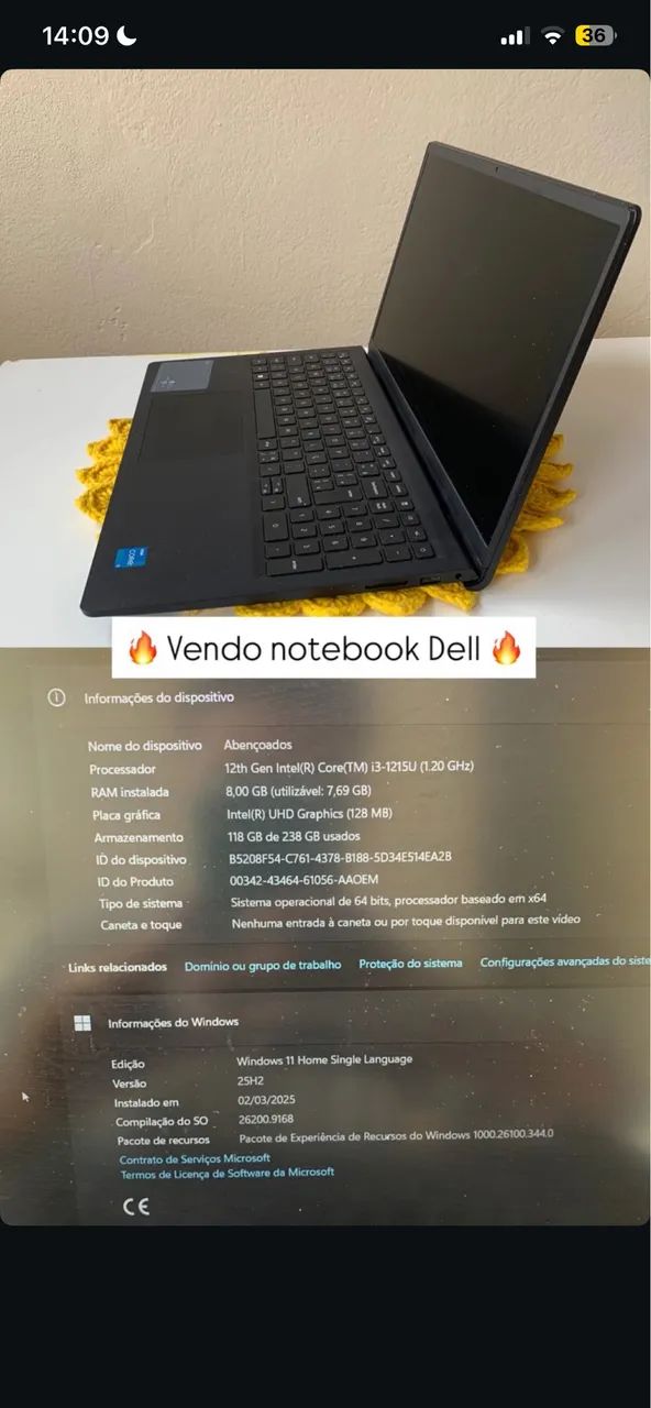 Vendo Notebook Dell - Foto 3