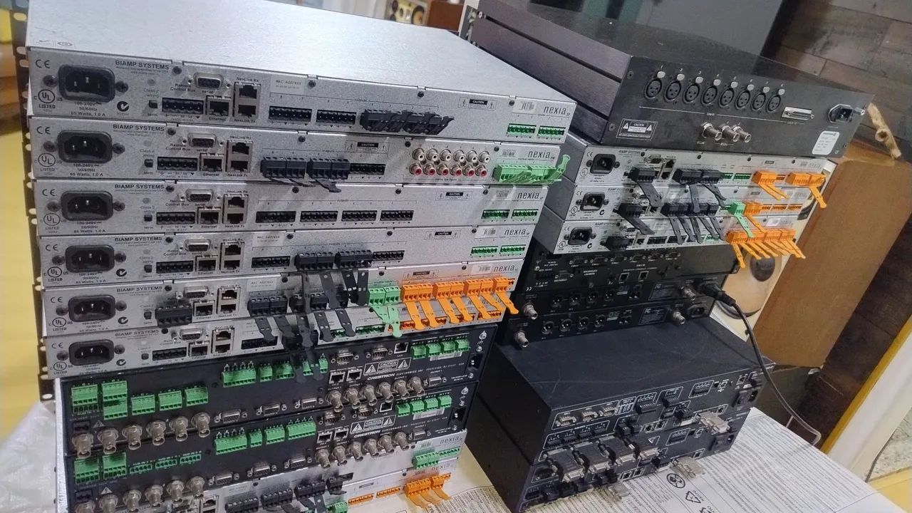 Processador de áudio e vídeo profissional biamp e outros  - Foto 4