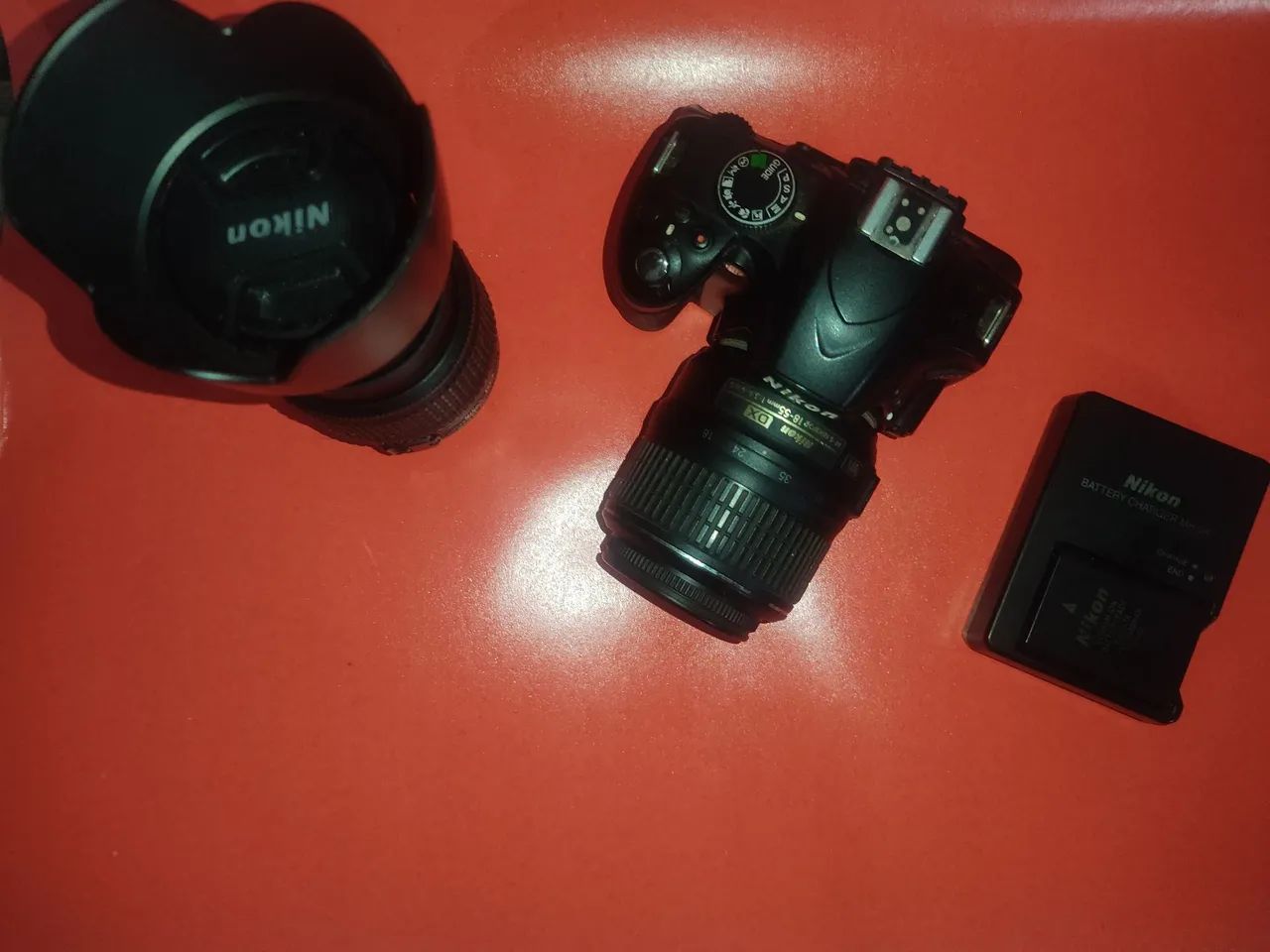 NIKON D3200 + Lentes 55-200mm & 18-55mm + 2 Baterias - Câmeras e