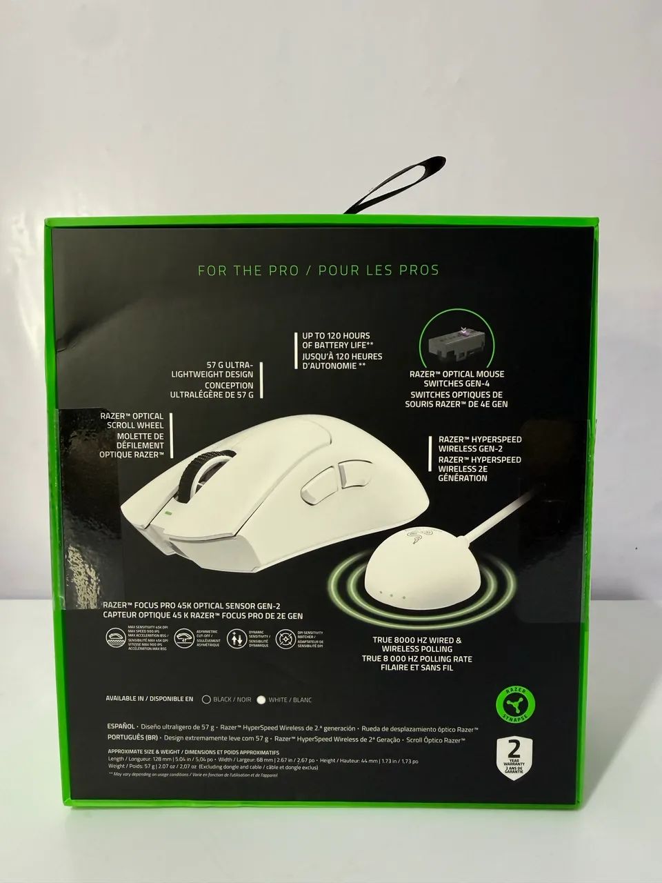 Razer DeathAdder V4 Pro White Edition - Foto 2