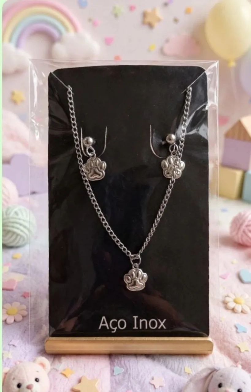 Conjunto feminino em aço inoxidável 316L - Foto 3