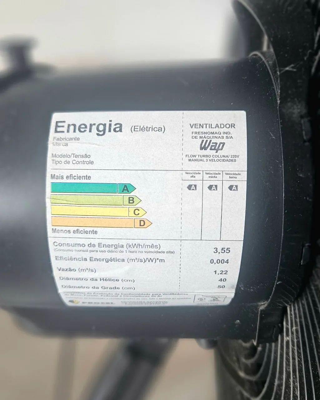 Ventilador Wap Flow Turbo coluna  - Foto 4