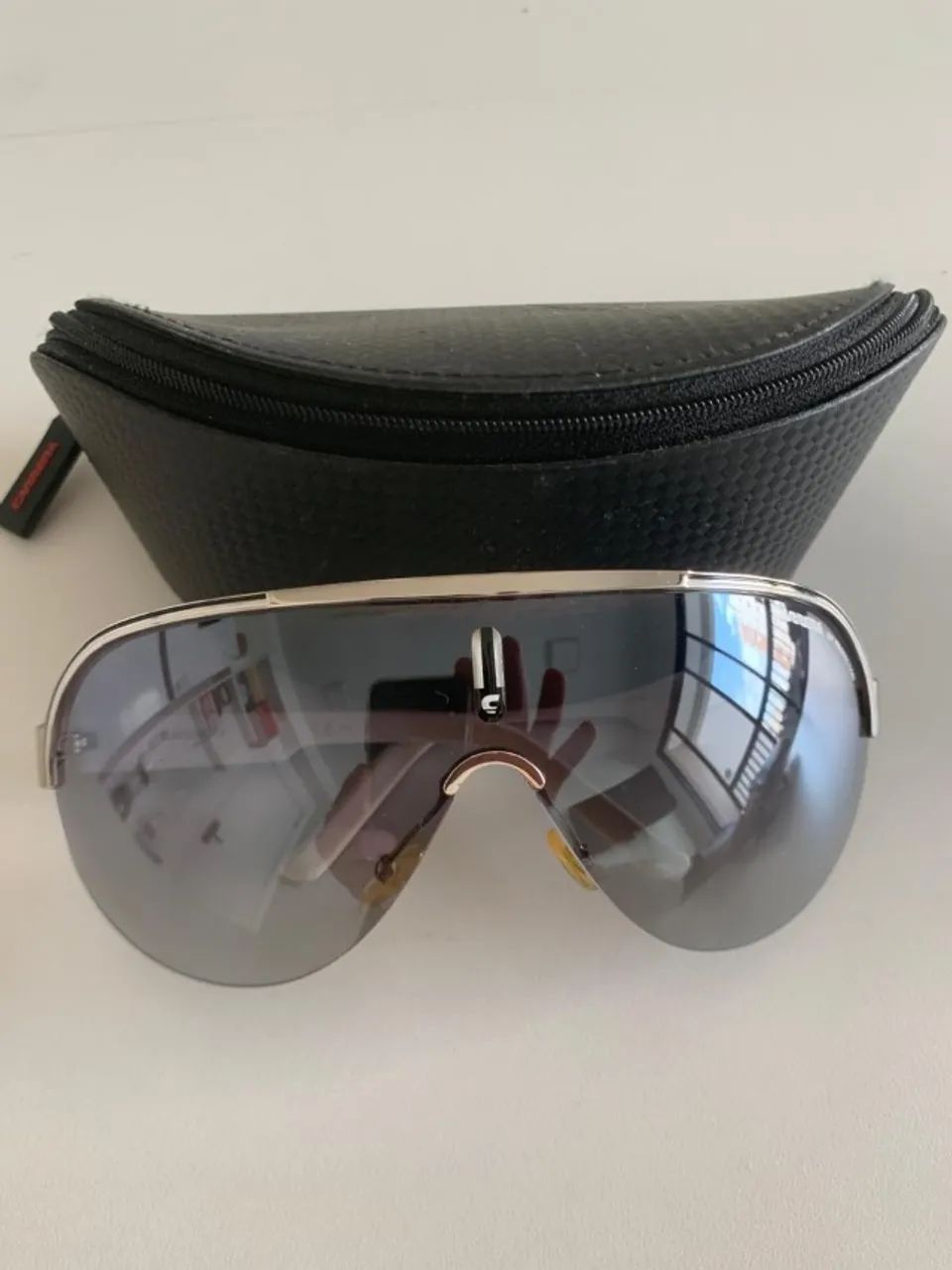 Óculos Carrera Mask Shield Original com Estojo em Carbono