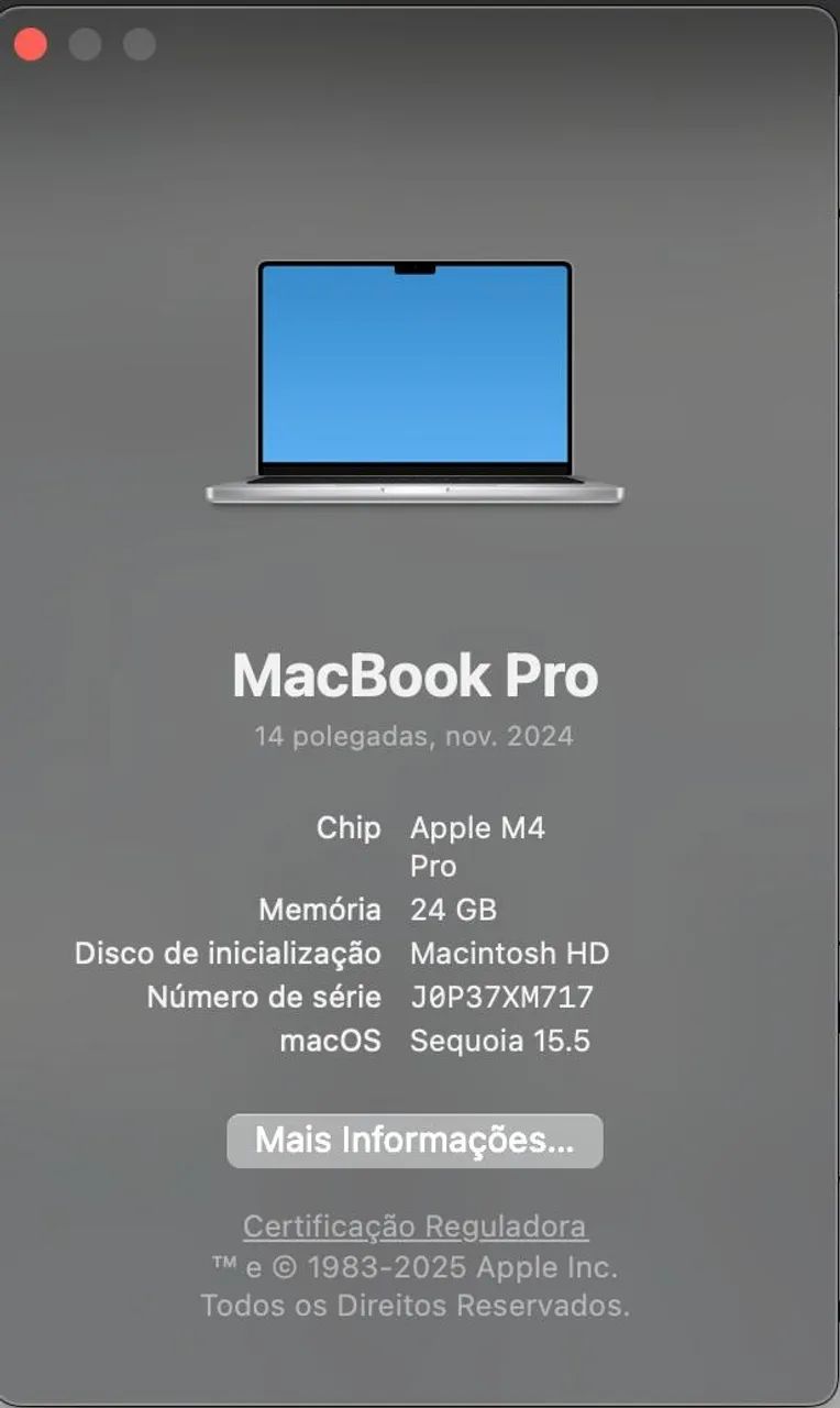 Macbook Pro M4 Pro 24gb, 512 ssd - Foto 2