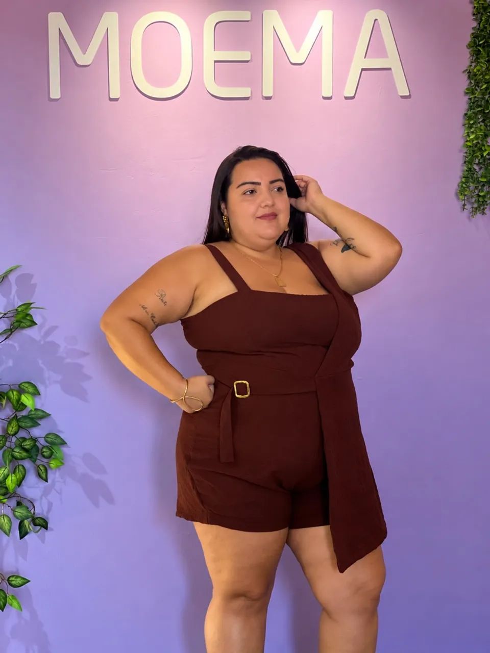 Macaquinho Plus Size