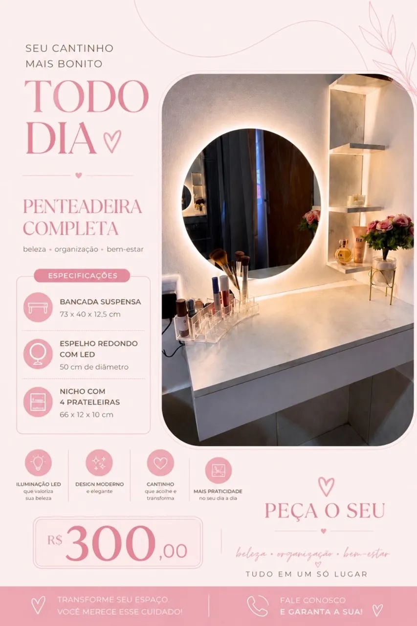 Penteadeira Nova Completa  - Foto 5