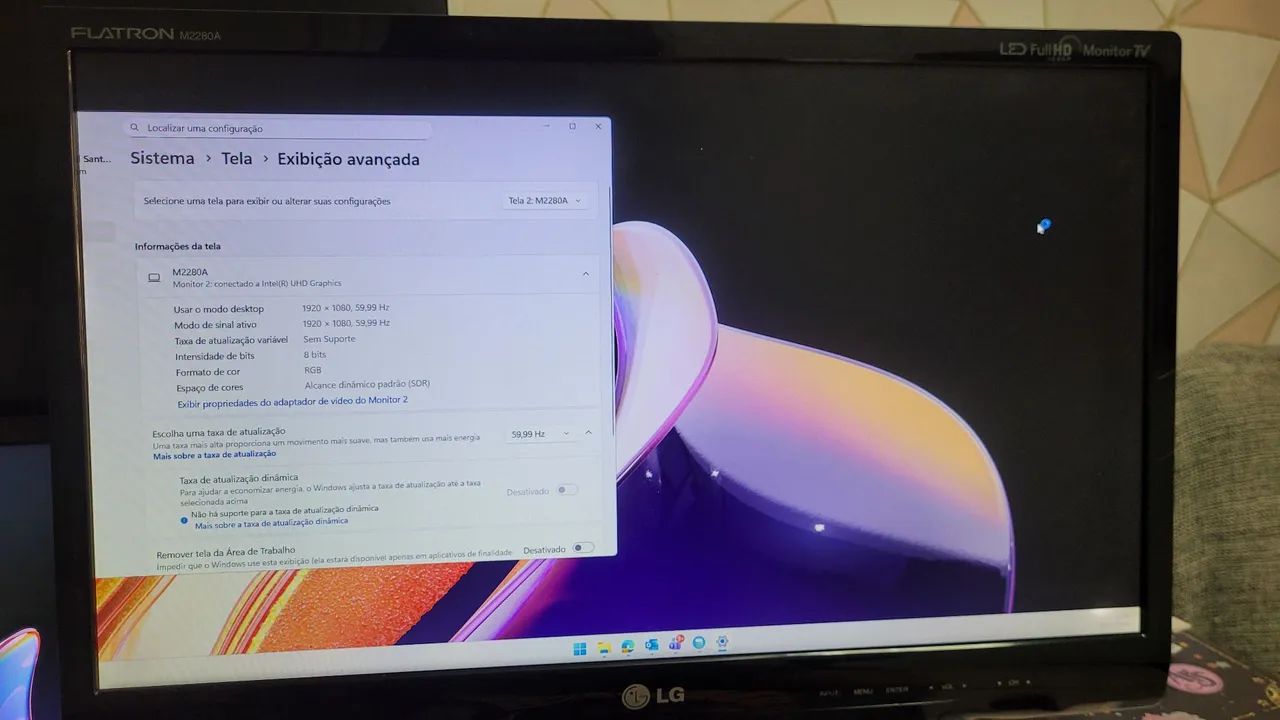 Monitor TV LED LCD com tela de 21,5 - Foto 2