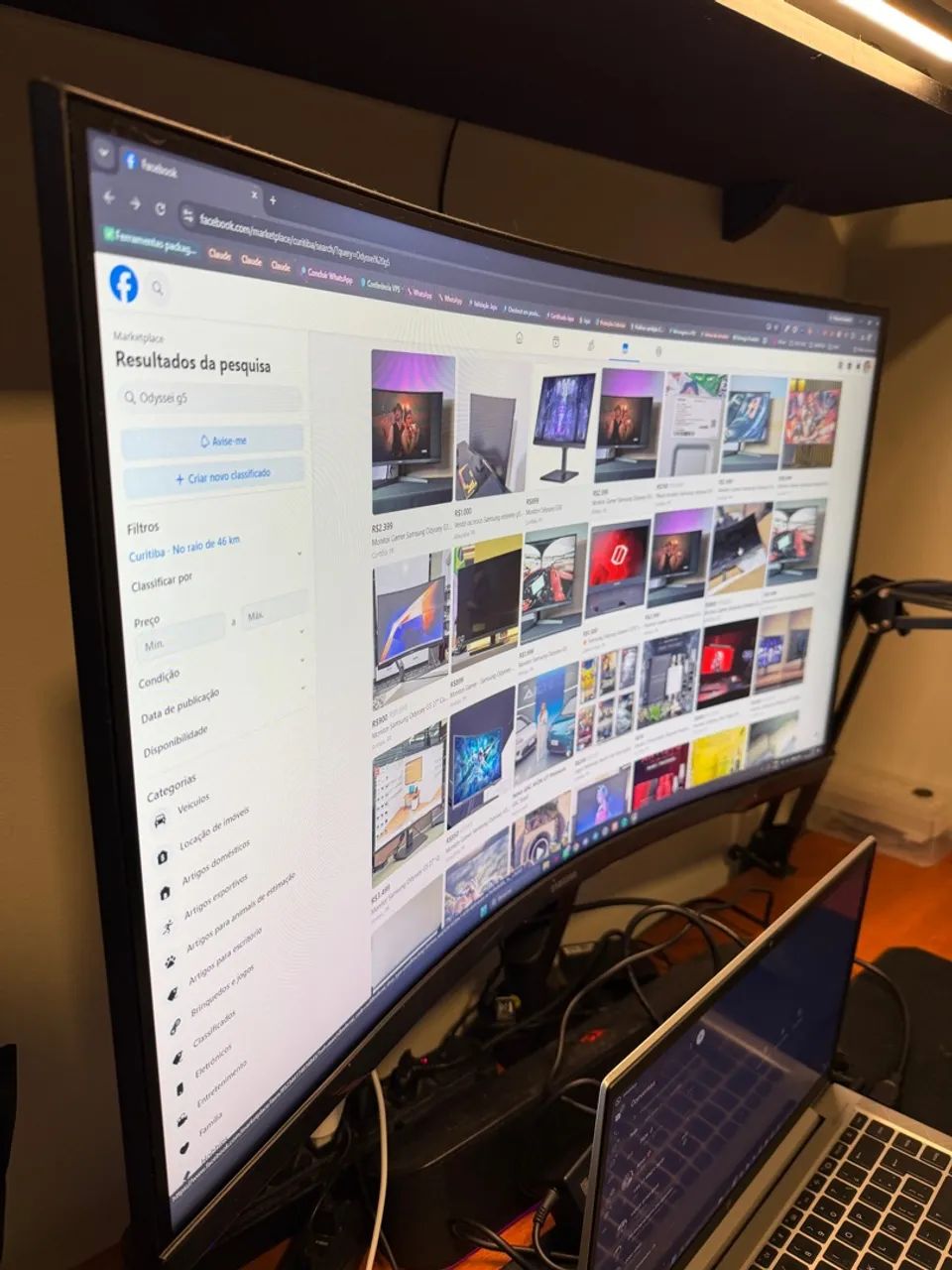 Monitor Samsung Odyssey G5 34 Polegadas Curvo