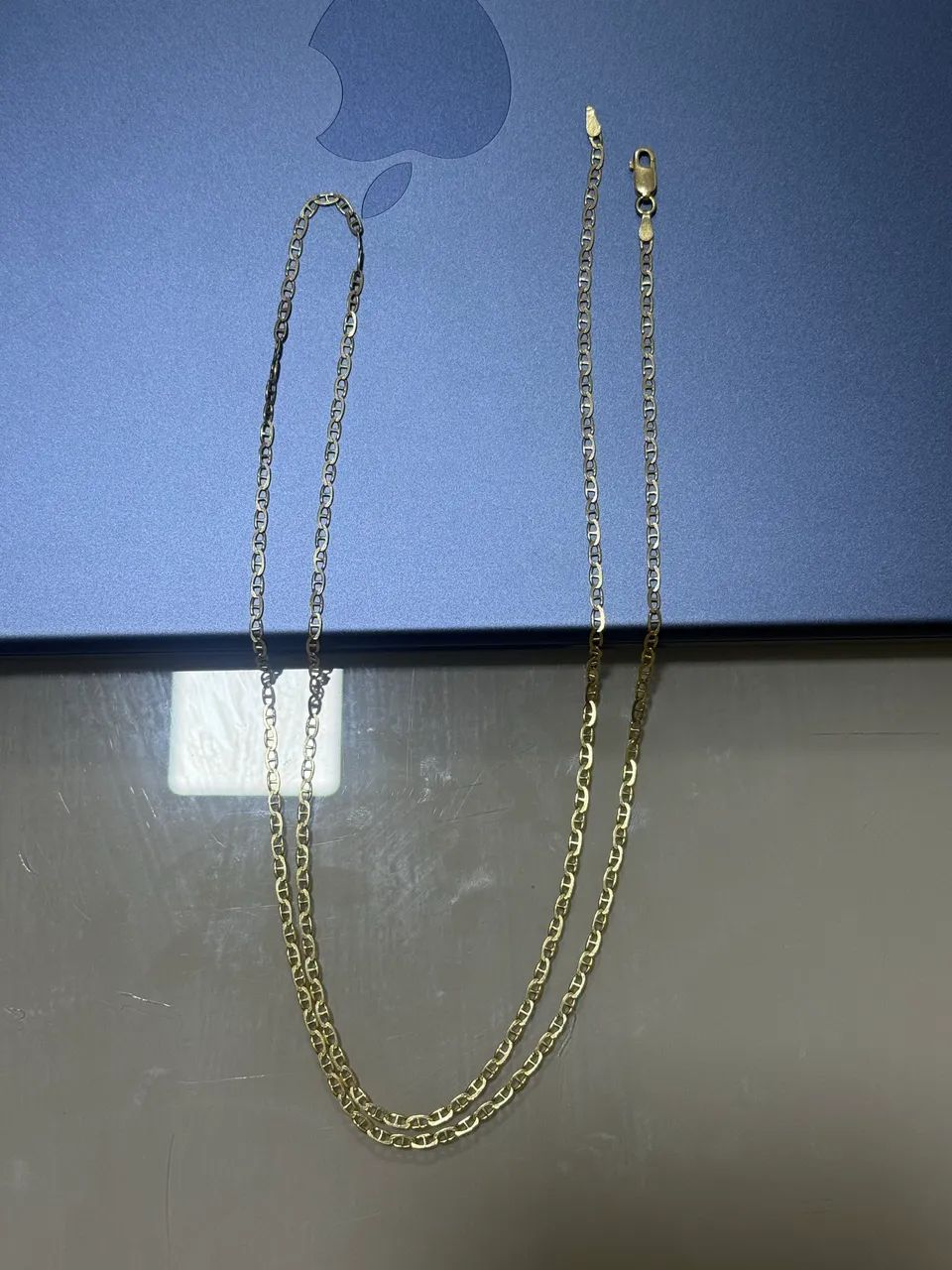Corrente em ouro 18k 6,12g Piastrine nova
