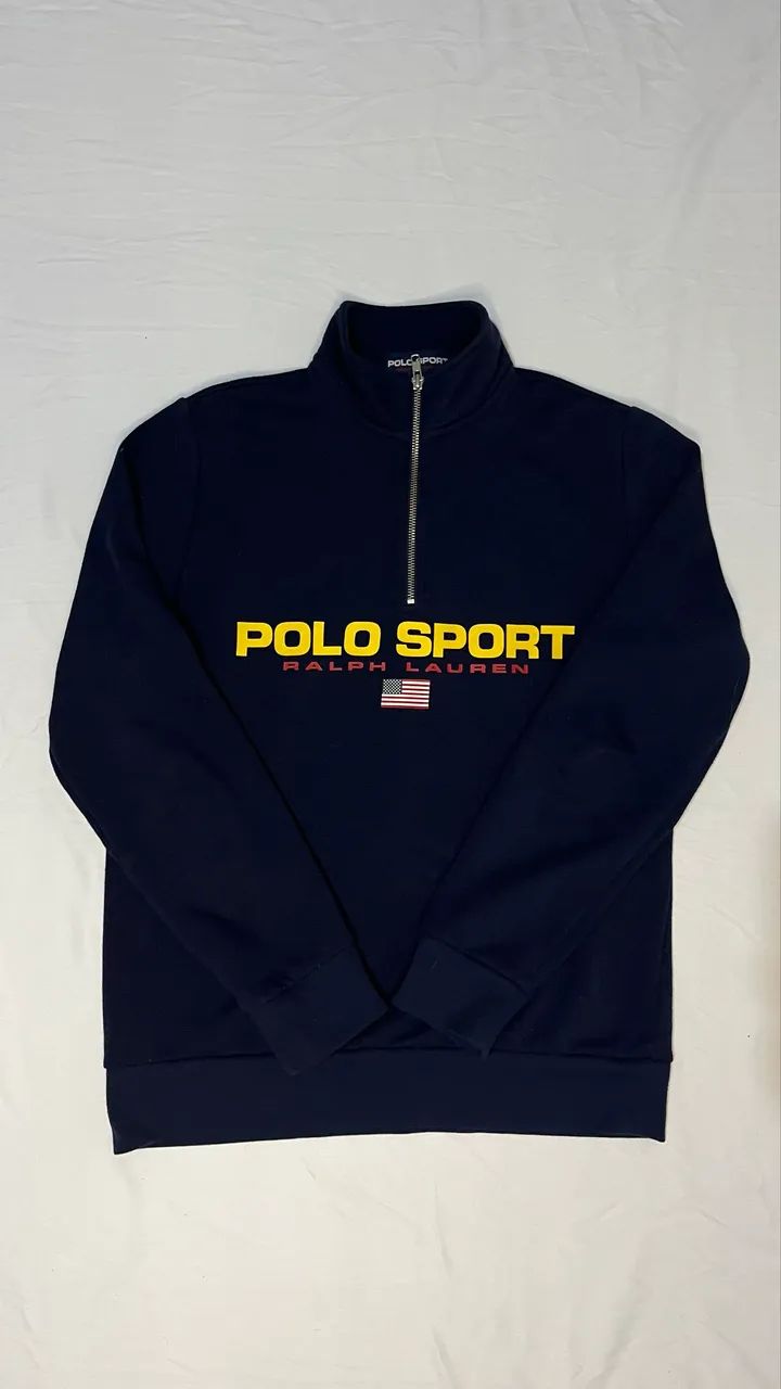 Quarter zip polo sport