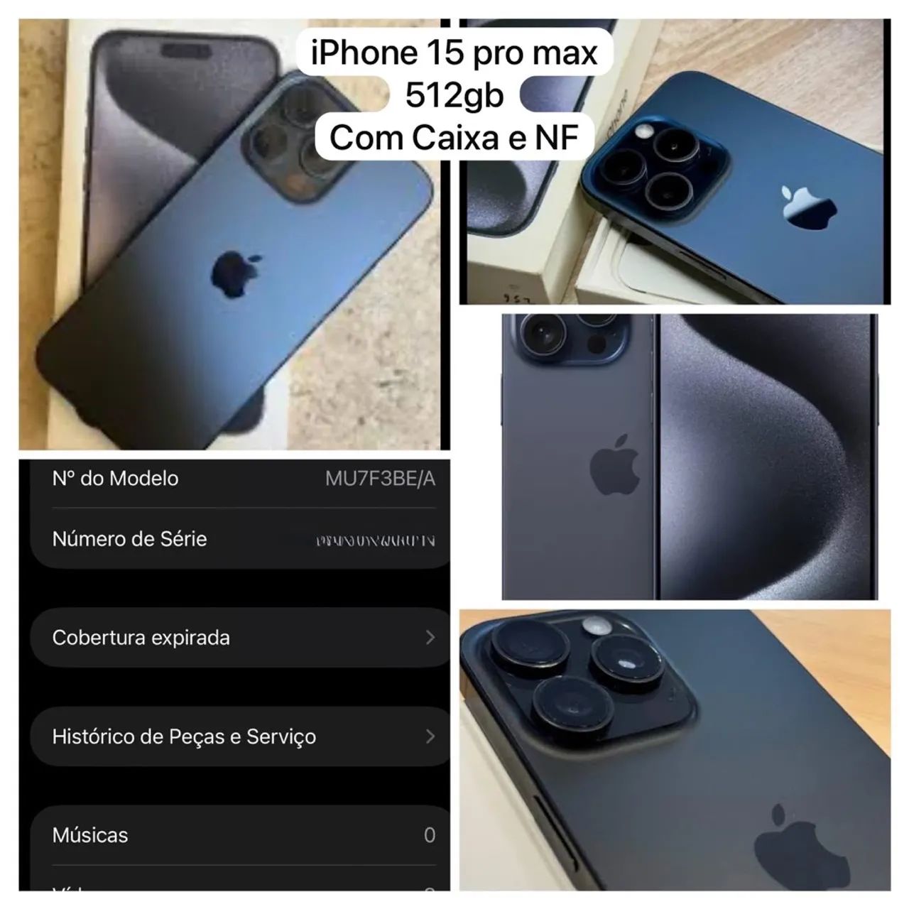 iPhone 15 Pro Max 512gb - Celulares e Smartphones - Crispim