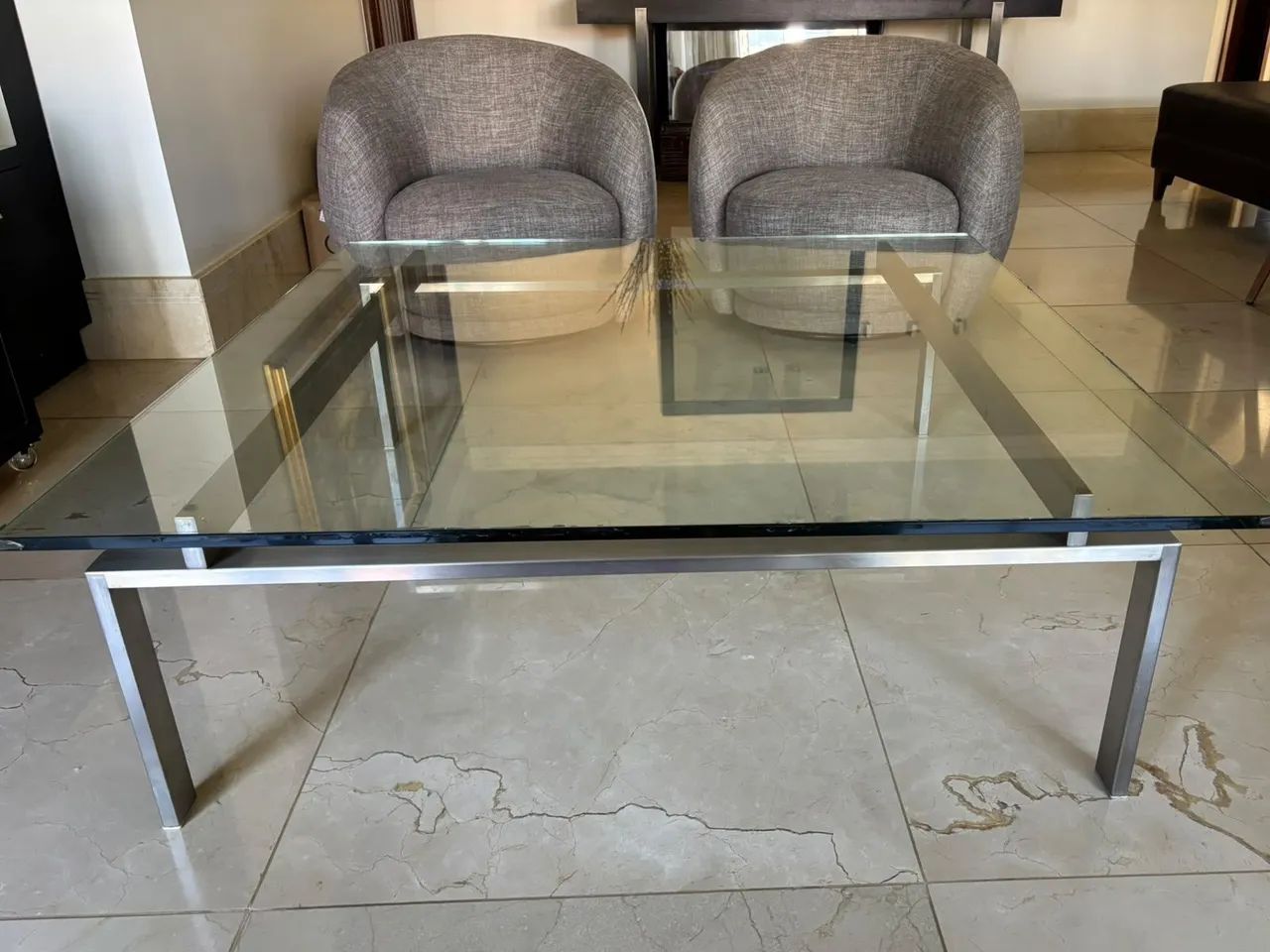 Mesa de Centro de Vidro - Excelente Estado - Foto 4
