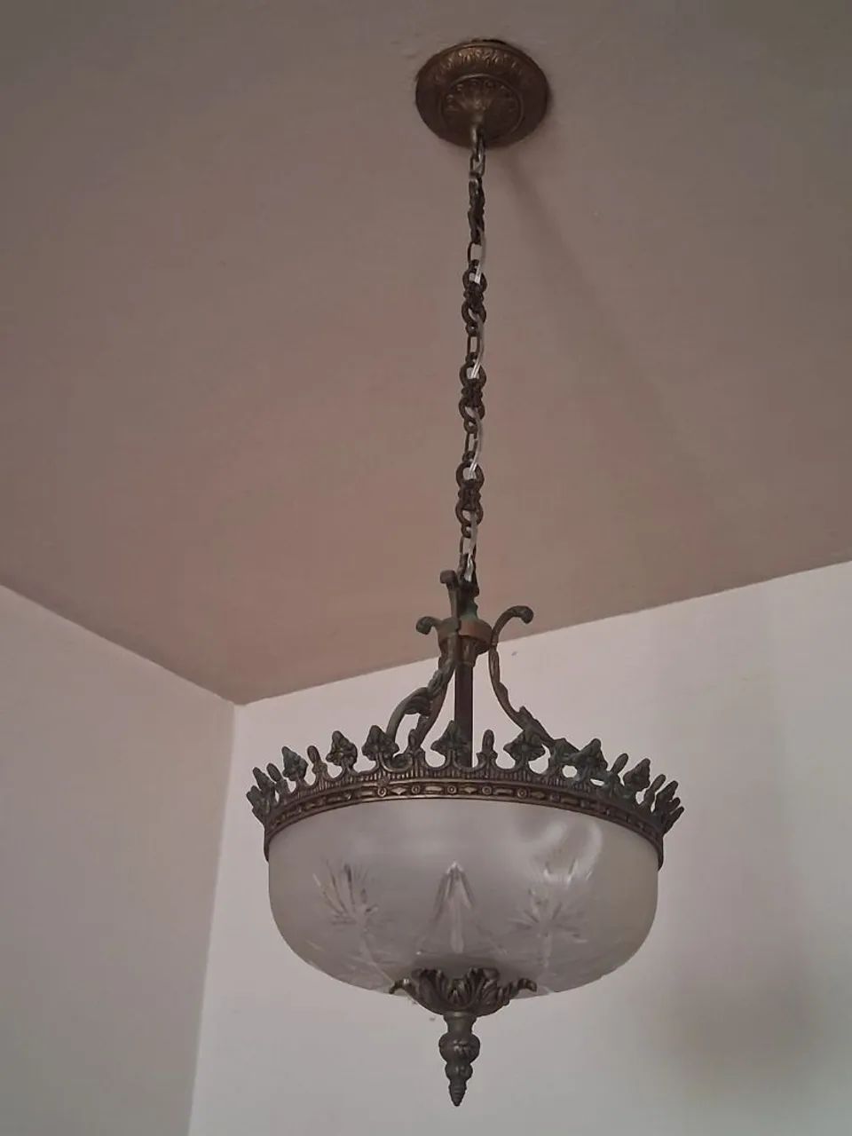 Lustre de Bronze colonial 