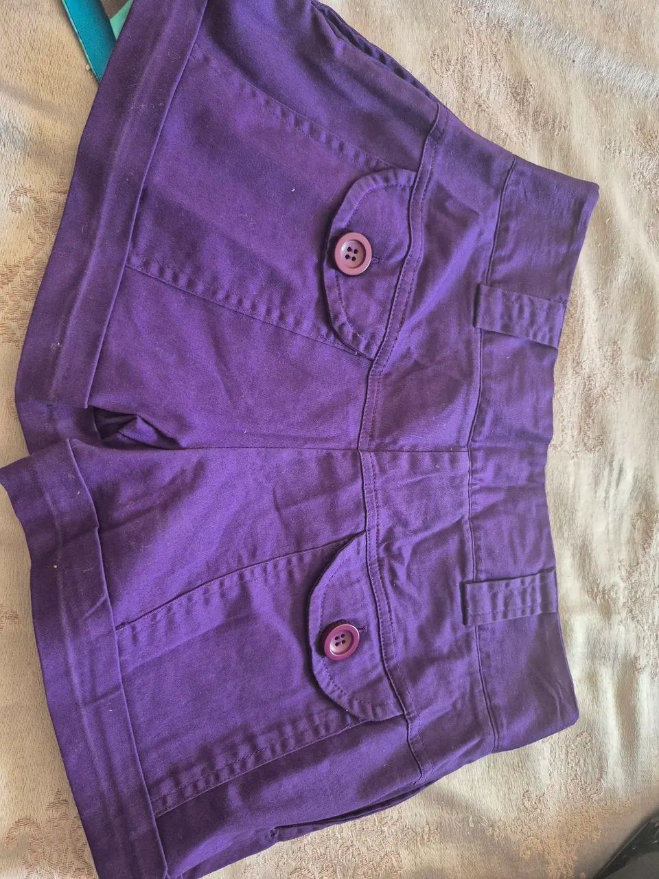 Shorts tam.P, cor uva. Lindíssimo,  35,00 - Foto 2