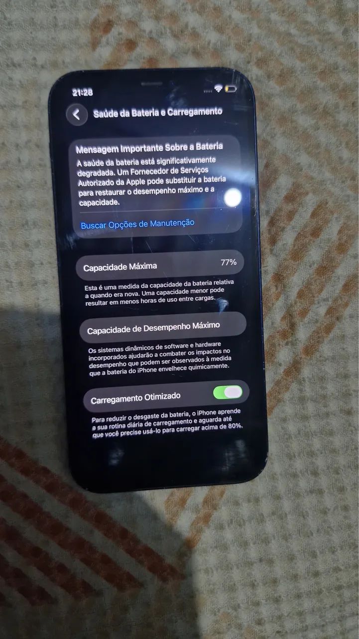     iPhone 12 64GB Preto - Tudo Funcionando