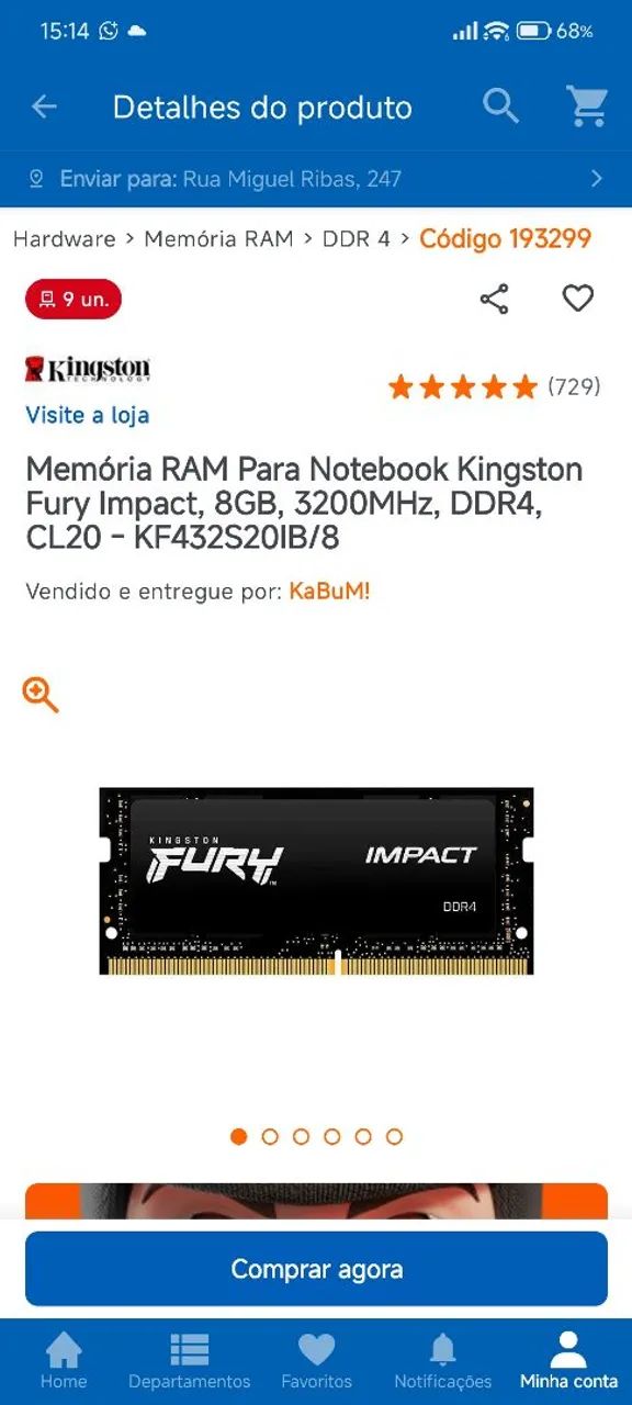 16 GB (8x2) Ram DDR4 3200MHz notebook - Foto 3