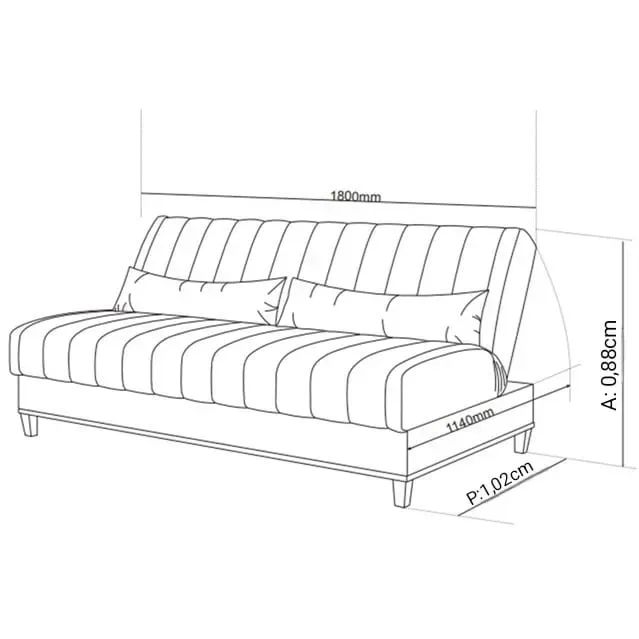 Sofá Cama Duna Marfim (Parcelamos em ate 10X Vezes Sem Juros) - Foto 3