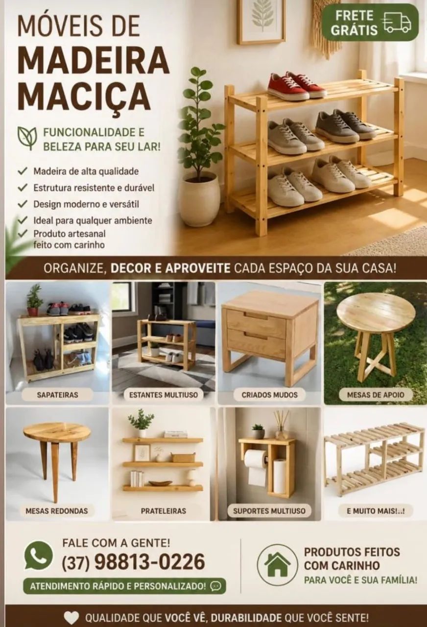 Moveis madeira maciça 