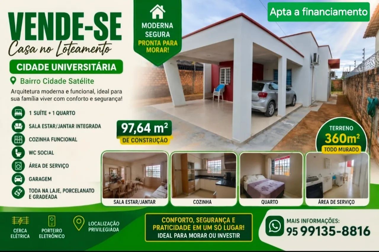 Vendo casa apta a financiamento