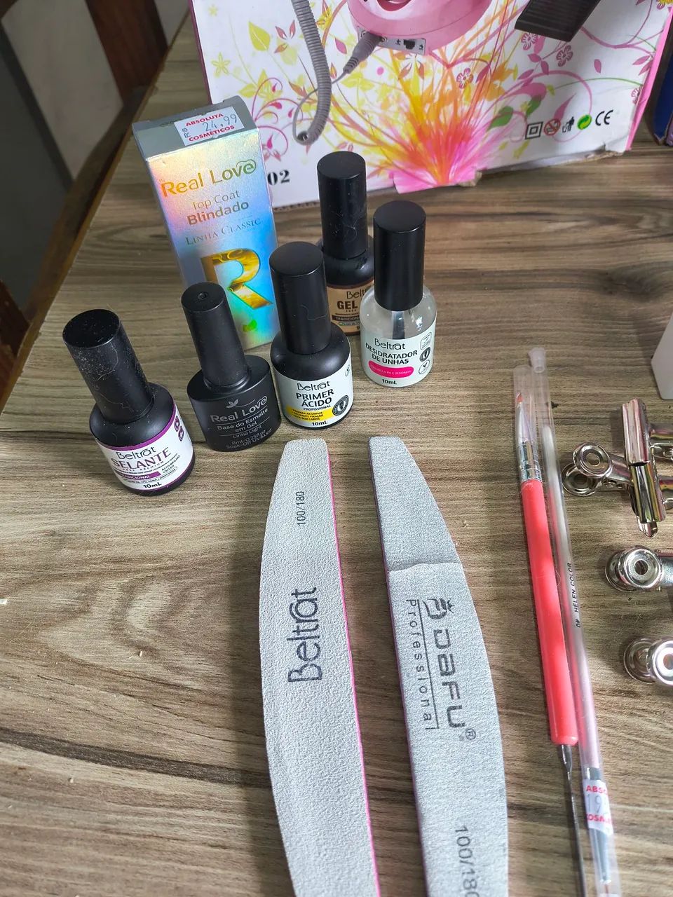 Kit completo unhas em gel . Torrando 