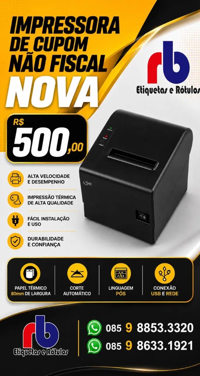 IMPRESSORA TÉRMICA DE CUPOM NÃO FISCAL
