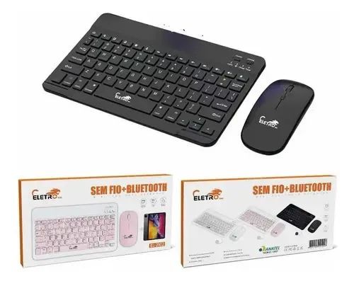 Kit Mouse e Teclado Bluetooth - Faço Entrega 