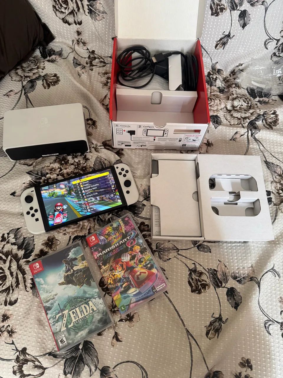 Nintendo Switch OLED controle e jogos originais - Foto 4