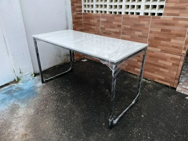 Mesa de Jantar Retangular Industrial - Foto 4