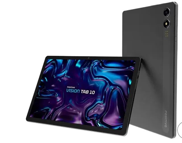 Tablet Positivo Vision TAB 10 4GB RAM 128GB Armazenamento, Octa-Core, 13MP + Selfie 5MP, B