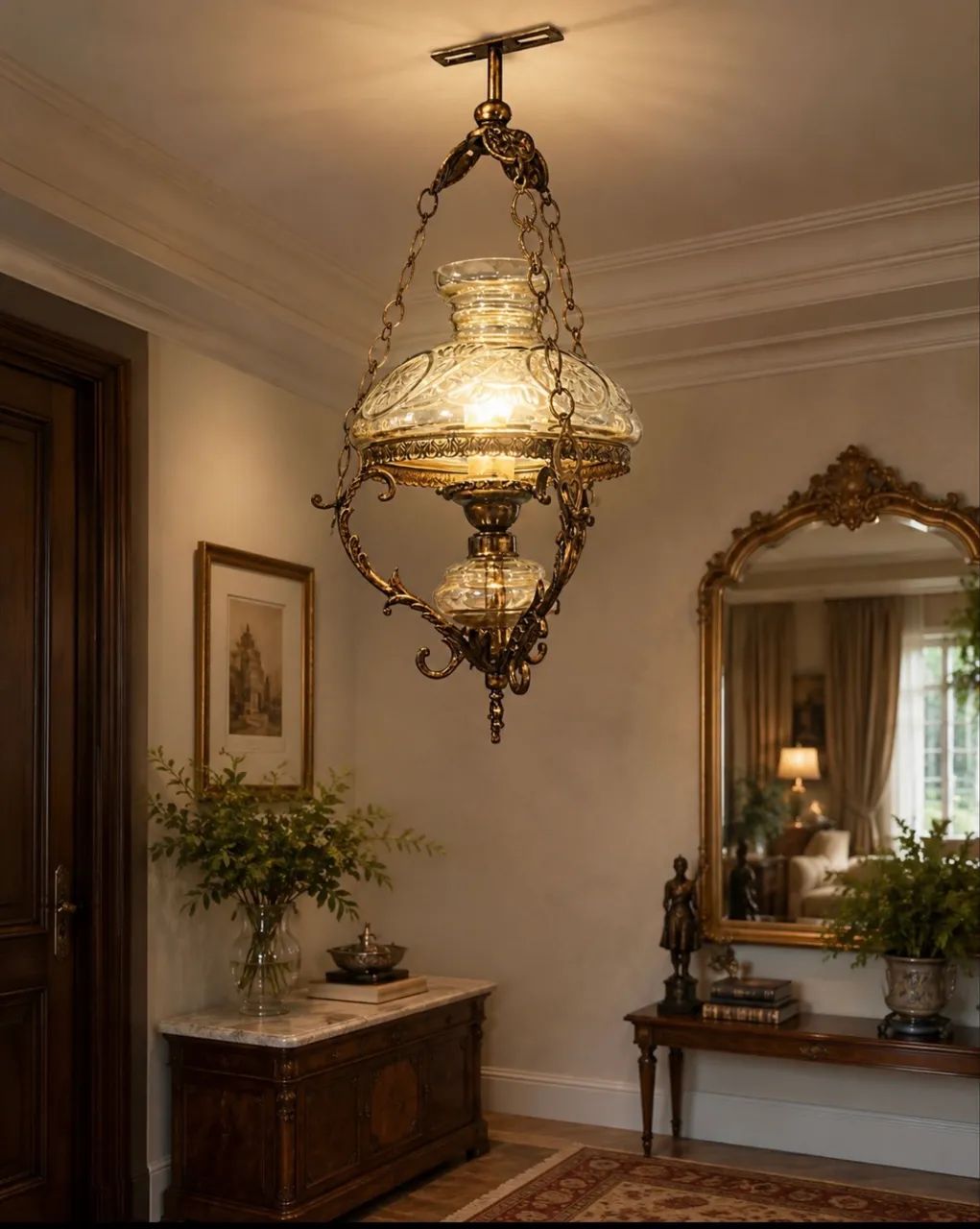 Romântico Lustre de Bronze - Foto 3