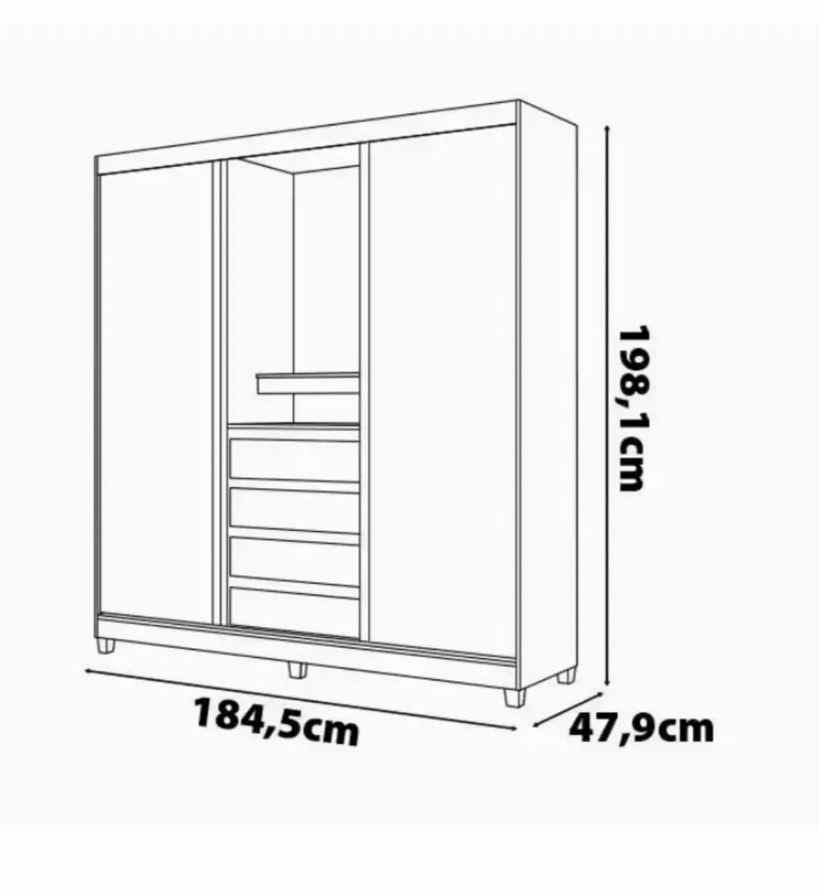GUARDA ROUPA NOVO - Foto 3