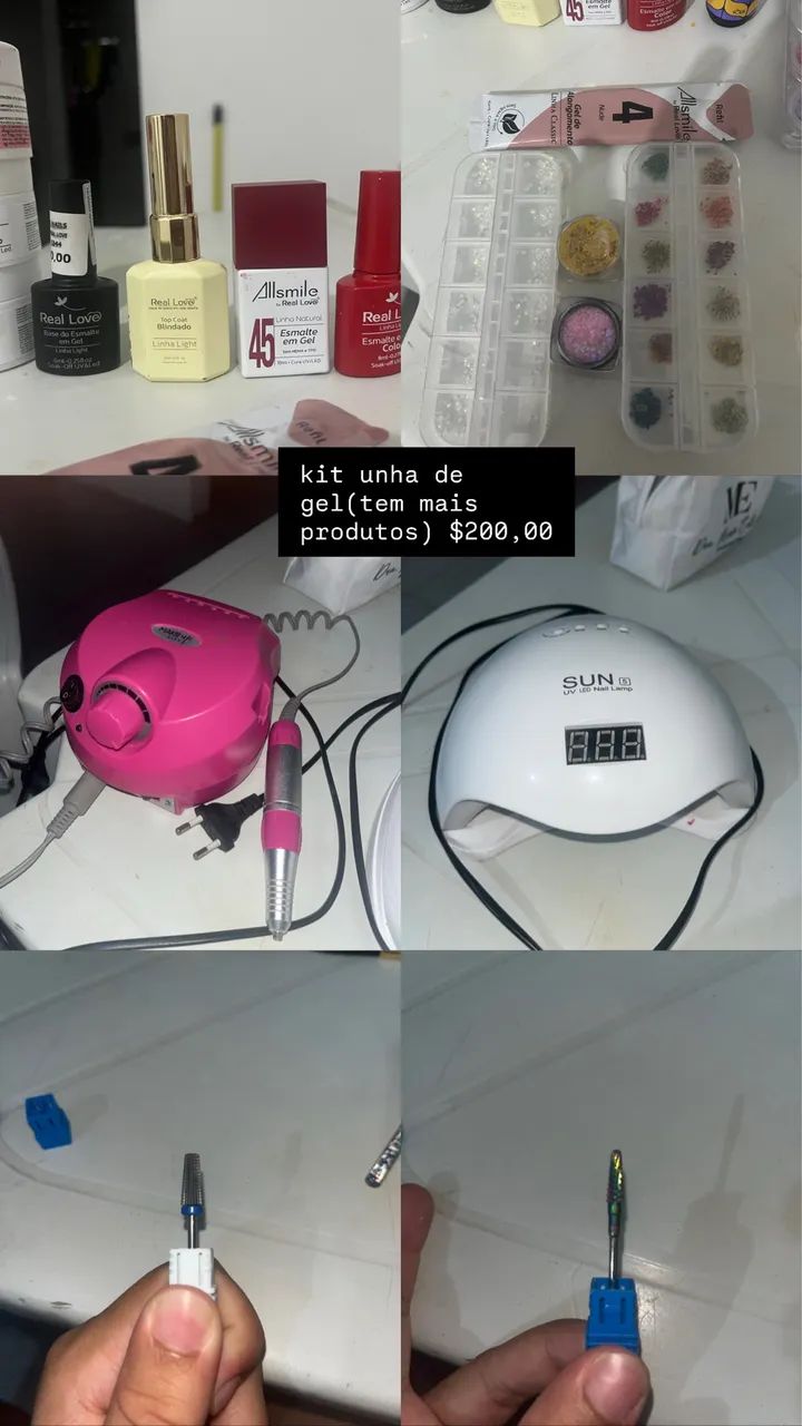 kit unha de gel