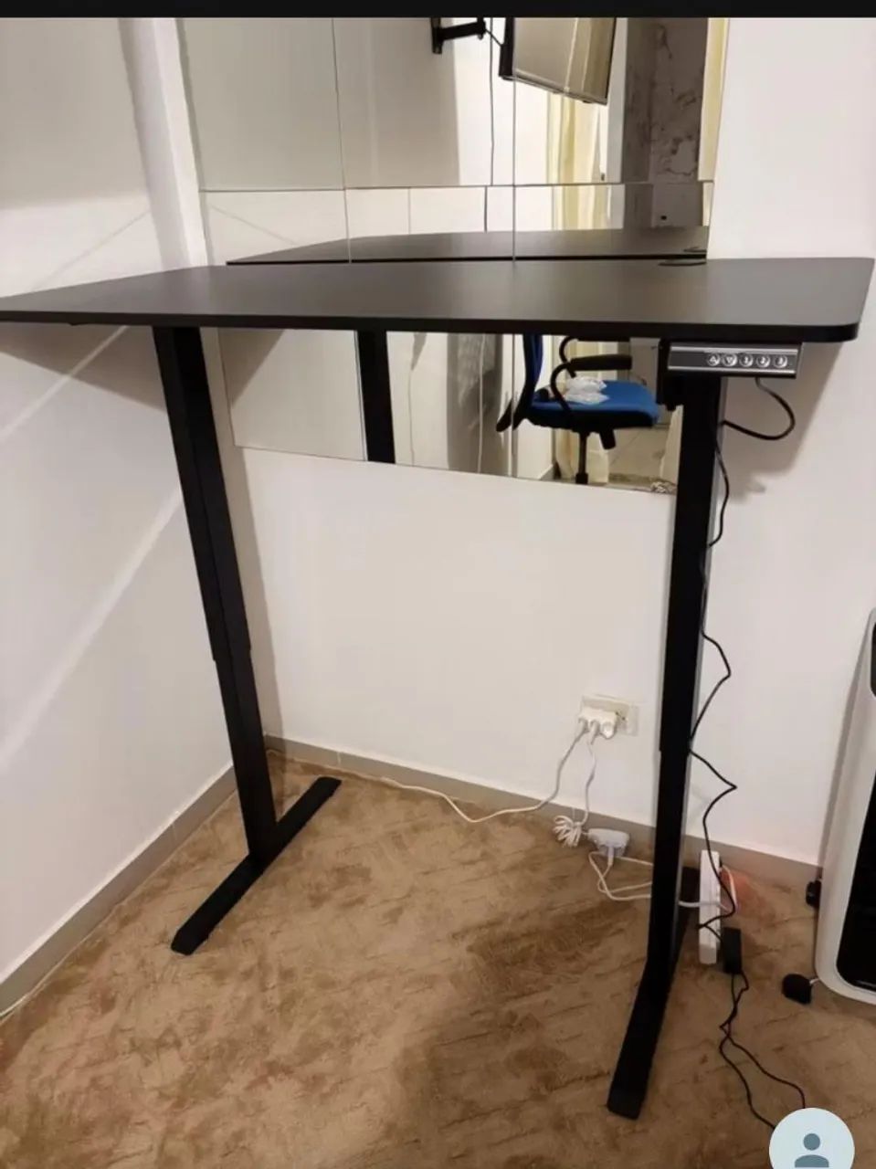 MESA ELÉTRICA 120X60CM  ALTURA MAX 118 MIN 73CM