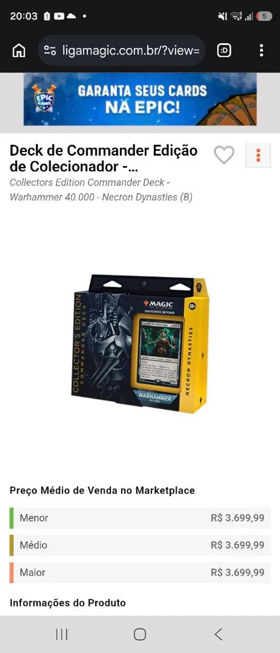 Deck Magic - Warhammer: Necron Szarekh (collector foil) - Foto 4