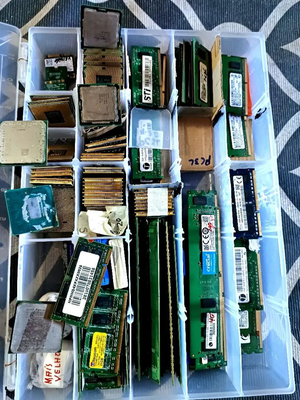 15 Processadores + 3 Memórias RAM + Placa Wi-Fi e MAIS