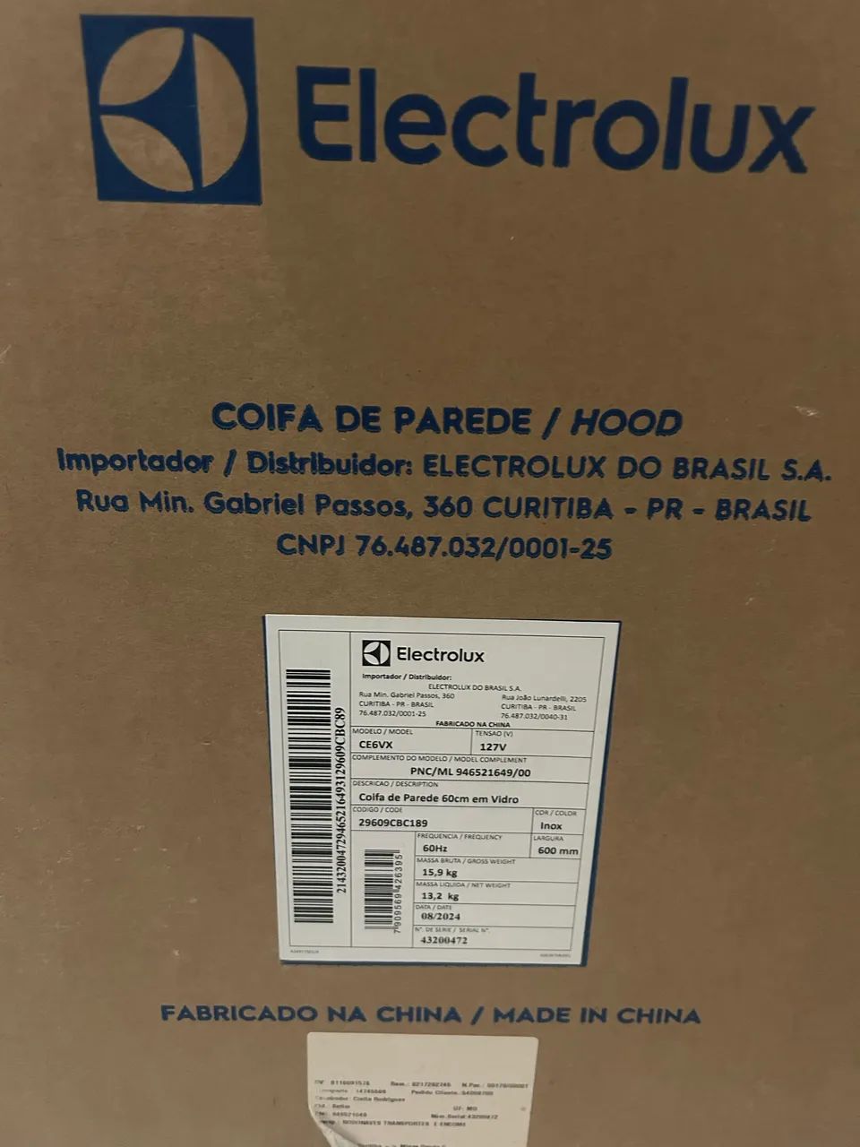 Coifa Electrolux 