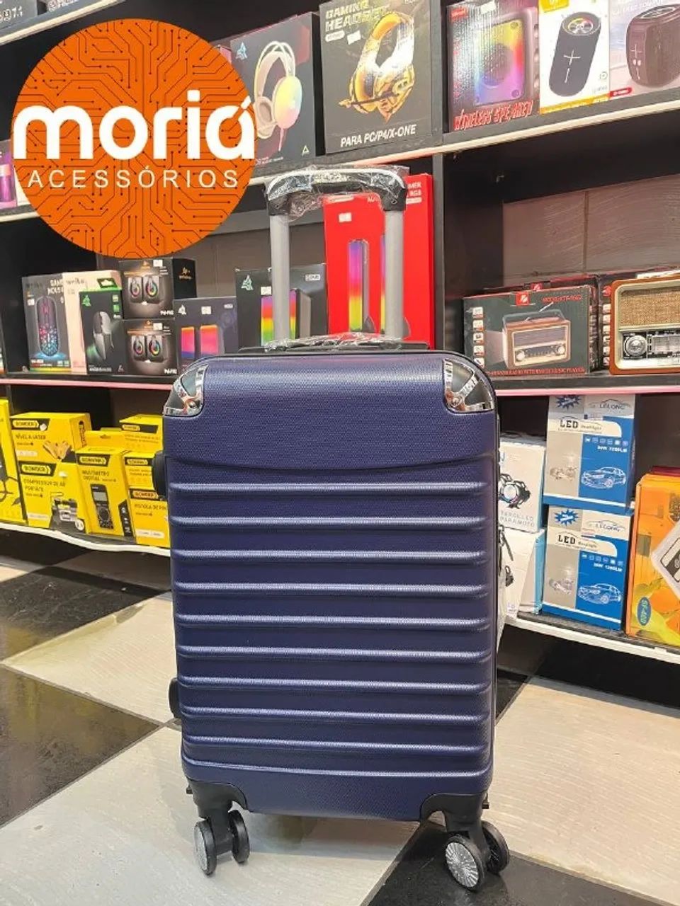 Mala de 10kg Azul Rodas 360º Cadeado - Foto 2