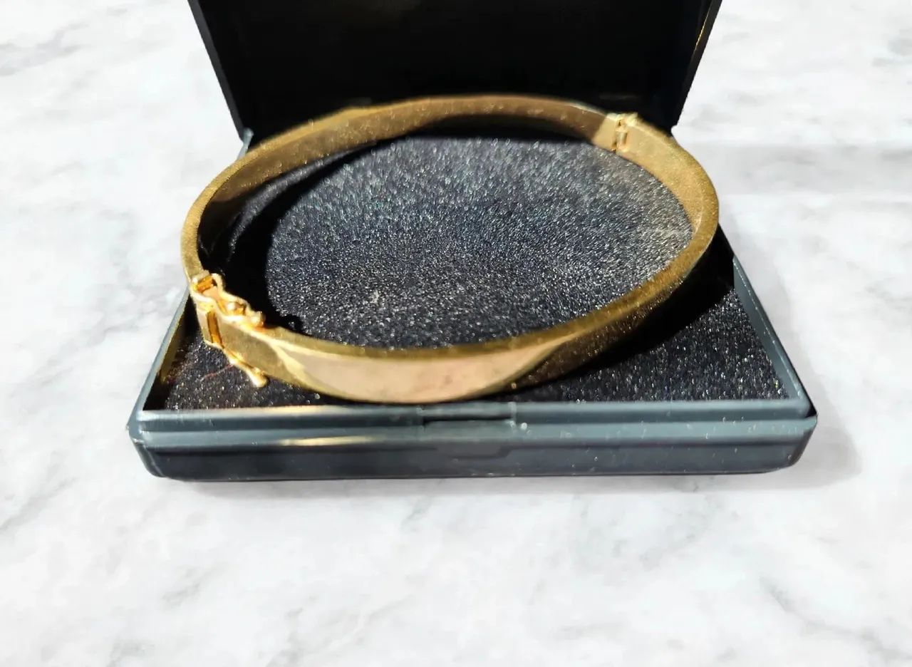 Bracelete Ouro 18k Grossa 16.3 Grama 23Cm  - Foto 5