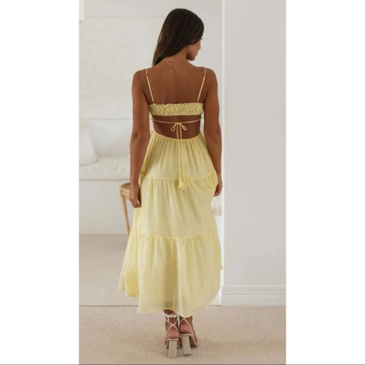 Vestido Longo amarelo - Foto 2