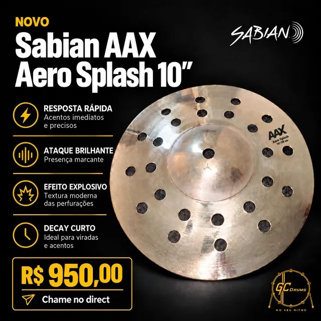 Sabian AAX - Aero Splash 10´