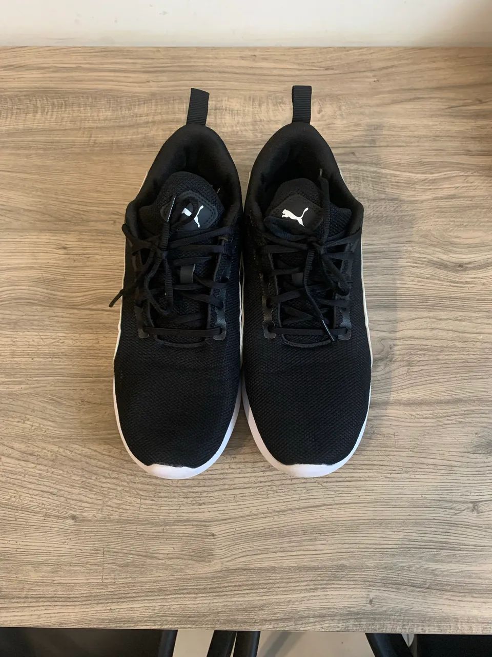 Tênis Puma Flyer Runner (Preto e Branco) USADO - Foto 2